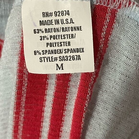 Ella Moss vintage sold by Anthropologie Cap Sleeve Tee with V-neck & knot, M - Picture 13 of 15